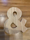 8 inch Unfinished Wooden Letters