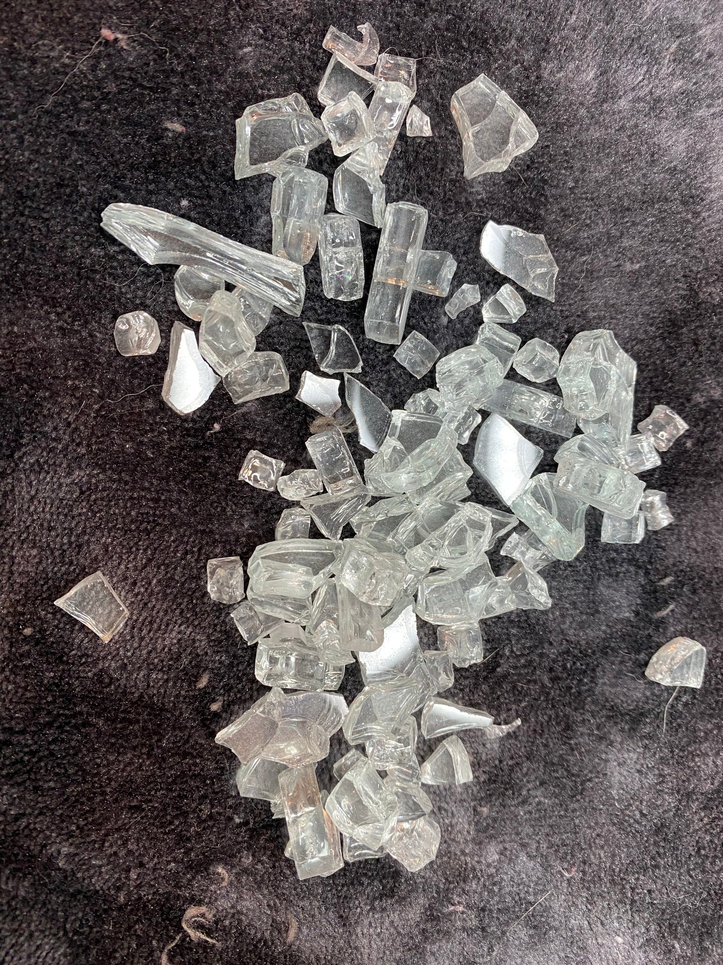 Crushed Fire  Glass Clear