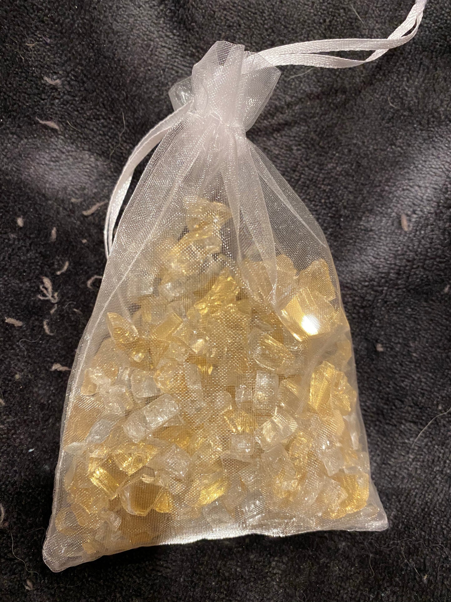 Crushed Glass Gold Reflective