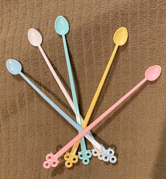 Micro Mini Plastic Spoons (Set of 5)