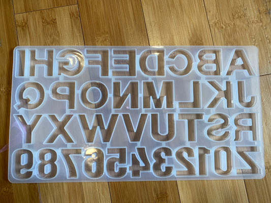 Reversed alphabet mold